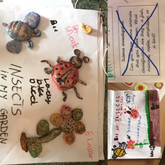 Maya's beautiful salt dough mini-beasts in a Spring garden. - Cuddington and Dinton School Maya's beautiful salt dough mini-beasts in a Spring garden. - Cuddington and Dinton School
